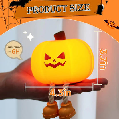 🔥🔥2025 Hot Sale🔥Halloween Mischievous Grinning Pumpkin Night Light