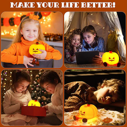 🔥🔥2025 Hot Sale🔥Halloween Mischievous Grinning Pumpkin Night Light