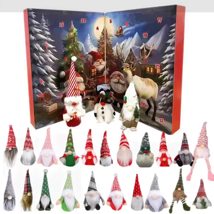 🎅 24-Day Gnome Countdown Calendar 🎄 Up to 70% OFF Sale