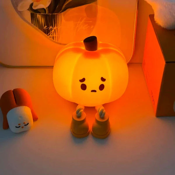 🔥🔥2025 Hot Sale🔥Halloween Mischievous Grinning Pumpkin Night Light